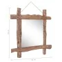 Espejo de troncos de madera maciza reciclada natural 70x70 cm de vidaXL, Espejos - Ref: Foro24-283934, Precio: 113,91 €, Desc...