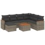 Set de sofás de jardín 8 pzas y cojines ratán sintético gris de , Conjuntos de jardín - Ref: Foro24-3226214, Precio: 432,71 €...