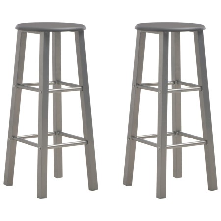 Taburetes de cocina 2 unidades MDF gris antracita de vidaXL, Taburetes de cocina - Ref: Foro24-284387, Precio: 71,04 €, Descu...