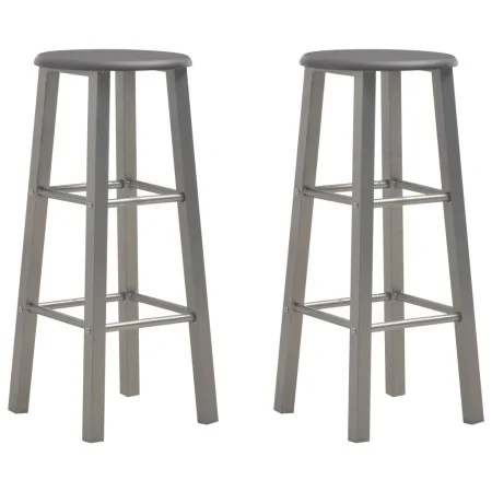 Taburetes de cocina 2 unidades MDF gris antracita de vidaXL, Taburetes de cocina - Ref: Foro24-284387, Precio: 69,79 €, Descu...