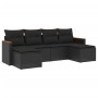 Set de sofás de jardín 6 piezas y cojines ratán sintético negro de , Conjuntos de jardín - Ref: Foro24-3226216, Precio: 336,7...