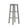 Taburetes de cocina 2 unidades MDF gris antracita de vidaXL, Taburetes de cocina - Ref: Foro24-284387, Precio: 69,79 €, Descu...