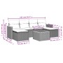 Set de comedor de jardín 7 pzas y cojines ratán sintético negro de , Conjuntos de jardín - Ref: Foro24-3226223, Precio: 377,5...