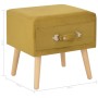 Mesita de noche color mostaza 40x35x40 cm terciopelo de vidaXL, Mesitas de noche - Ref: Foro24-247539, Precio: 54,01 €, Descu...