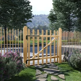 Gate for fence 100x100 impregnated hazel wood by , garden gates - Ref: Foro24-142591, Price: 83,59 €, Discount: %