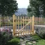 Gate for fence 100x100 impregnated hazel wood by , garden gates - Ref: Foro24-142591, Price: 83,59 €, Discount: %