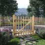 Puerta para valla 100x100 madera de avellano impregnada de , Puertas de jardín - Ref: Foro24-142591, Precio: 87,51 €, Descuen...
