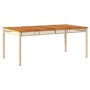 Set comedor de jardín 7 pzas con cojines ratán sintético beige en Conjuntos de jardín | Comprar online en Foru.es