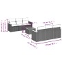 Set de sofás de jardín 7 piezas con cojines ratán PE gris de , Conjuntos de jardín - Ref: Foro24-3225794, Precio: 391,89 €, D...