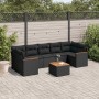 Set de sofás de jardín 8 piezas y cojines ratán sintético negro de , Conjuntos de jardín - Ref: Foro24-3225810, Precio: 512,1...