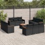 Set de sofás de jardín y cojines 13 pzas ratán sintético negro de , Conjuntos de jardín - Ref: Foro24-3225838, Precio: 898,39...