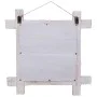 Espejo de troncos de madera maciza reciclada blanca 70x70 cm de vidaXL, Espejos - Ref: Foro24-283932, Precio: 78,23 €, Descue...
