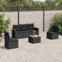 Set de sofás de jardín 6 piezas y cojines ratán sintético negro de , Conjuntos de jardín - Ref: Foro24-3225852, Precio: 346,9...