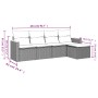 Set de muebles de jardín 5 pzas y cojines ratán sintético negro de , Conjuntos de jardín - Ref: Foro24-3225915, Precio: 295,2...