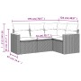 Set de sofás de jardín 4 pzas y cojines ratán sintético gris de , Conjuntos de jardín - Ref: Foro24-3225934, Precio: 249,26 €...