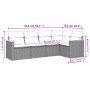 Set de muebles de jardín 5 pzas y cojines ratán sintético negro de , Conjuntos de jardín - Ref: Foro24-3225943, Precio: 334,2...