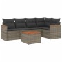 Set de muebles de jardín 6 pzas y cojines ratán sintético gris de , Conjuntos de jardín - Ref: Foro24-3225955, Precio: 335,34...
