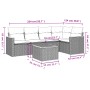 Set de muebles de jardín 6 pzas y cojines ratán sintético gris de , Conjuntos de jardín - Ref: Foro24-3225955, Precio: 335,34...