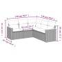 Set de muebles de jardín 5 pzas y cojines ratán sintético negro de , Conjuntos de jardín - Ref: Foro24-3225957, Precio: 334,2...