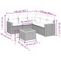 Set de muebles de jardín 6 pzas y cojines ratán sintético gris de , Conjuntos de jardín - Ref: Foro24-3225969, Precio: 335,34...