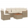 Juego de sofás jardín con cojines 6 pzas ratán sintético beige de , Conjuntos de jardín - Ref: Foro24-3225981, Precio: 375,25...