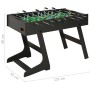 Futbolín plegable negro 121x61x80 cm de vidaXL, Mesas de futbolín - Ref: Foro24-91938, Precio: 176,50 €, Descuento: %