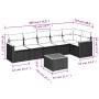 Set de sofás de jardín 7 piezas con cojines ratán PE gris de , Conjuntos de jardín - Ref: Foro24-3225997, Precio: 393,17 €, D...