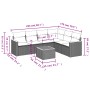 Set de sofás de jardín 7 piezas con cojines ratán PE gris de , Conjuntos de jardín - Ref: Foro24-3226011, Precio: 393,17 €, D...