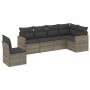 Set de muebles de jardín 6 pzas y cojines ratán sintético gris de , Conjuntos de jardín - Ref: Foro24-3226018, Precio: 353,95...
