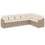 Set sofás de jardín 7 piezas y cojines ratán sintético beige de , Conjuntos de jardín - Ref: Foro24-3226030, Precio: 447,98 €...