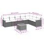 Set de sofás de jardín 8 pzas y cojines ratán sintético gris de , Conjuntos de jardín - Ref: Foro24-3226039, Precio: 449,09 €...
