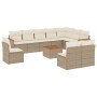 Set de sofás de jardín 11pzas con cojines ratán sintético beige de , Conjuntos de jardín - Ref: Foro24-3226079, Precio: 640,5...