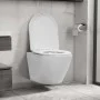 Inodoro de pared sin bordes de cerámica blanco de vidaXL, Baños - Ref: Foro24-145237, Precio: 177,92 €, Descuento: %
