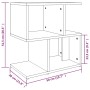 Mesitas de noche 2 uds contrachapada marrón roble 50x30x51,5cm de vidaXL, Mesitas de noche - Ref: Foro24-815833, Precio: 51,0...