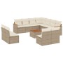 Set de sofás de jardín 12 pzas y cojines ratán sintético marrón de , Conjuntos de jardín - Ref: Foro24-3226093, Precio: 702,9...