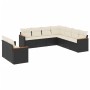 Set de sofás de jardín 8 piezas y cojines ratán sintético negro de , Conjuntos de jardín - Ref: Foro24-3226098, Precio: 514,1...