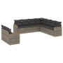 Set de muebles de jardín 9 pzas y cojines ratán sintético gris de , Conjuntos de jardín - Ref: Foro24-3226102, Precio: 537,63...