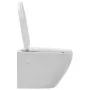 Inodoro de pared sin bordes de cerámica blanco de vidaXL, Baños - Ref: Foro24-145237, Precio: 177,92 €, Descuento: %