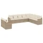 Juego de sofás jardín con cojines beige 10 pzas ratán sintético by , Garden sets - Ref: Foro24-3226114, Price: 679,58 €, Disc...