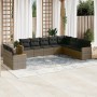 Set de sofás de jardín 10 pzas con cojines ratán sintético gris de , Conjuntos de jardín - Ref: Foro24-3226116, Precio: 574,8...