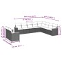 Set de sofás de jardín 10 pzas con cojines ratán sintético gris de , Conjuntos de jardín - Ref: Foro24-3226116, Precio: 574,8...