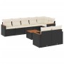 Set de sofás de jardín 8 piezas y cojines ratán sintético negro de , Conjuntos de jardín - Ref: Foro24-3226154, Precio: 506,3...