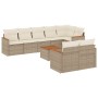 Set de sofás de jardín 9 pzas con cojines ratán sintético beige de , Conjuntos de jardín - Ref: Foro24-3226156, Precio: 558,4...