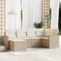 Juego de sofás jardín con cojines 6 pzas ratán sintético beige de , Conjuntos de jardín - Ref: Foro24-3226177, Precio: 375,31...