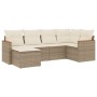 Juego de sofás jardín con cojines 6 pzas ratán sintético beige de , Conjuntos de jardín - Ref: Foro24-3226177, Precio: 375,31...
