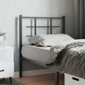 Black metal headboard 75 cm by , Headboards and footboards - Ref: Foro24-355587, Price: 23,99 €, Discount: %