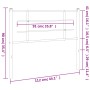 Cabecero de metal negro 107 cm de , Cabeceros y pies de cama - Ref: Foro24-355591, Precio: 25,98 €, Descuento: %
