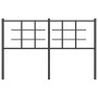 Cabecero de metal negro 135 cm de , Cabeceros y pies de cama - Ref: Foro24-355593, Precio: 36,75 €, Descuento: %