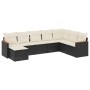 Set de sofás de jardín 8 piezas y cojines ratán sintético negro de , Conjuntos de jardín - Ref: Foro24-3226245, Precio: 422,8...