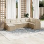 Juego de sofás de jardín con cojines beige 8 pzas ratán PE de , Conjuntos de jardín - Ref: Foro24-3226247, Precio: 492,54 €, ...